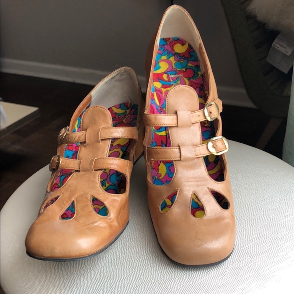 La Patti Vintage Multi Mary Janes (Narrow fit)